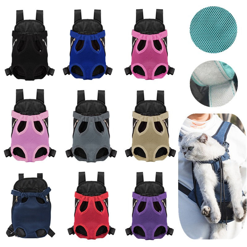 Double Shoulder Breathable Portable Travel Pet Dog Carrier Backpack Mesh Carrier