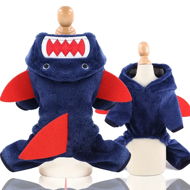 Thumbnail: Fleece Dog Clothes Cosplay Pet Hoodies Winter Warm Dog Coat Jacket For Small Dog
