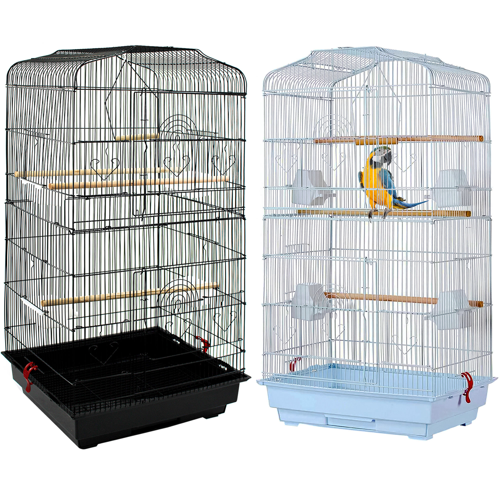 Large Metal Bird Cage for Budgie Parakeet Canary Cockatiel Finch or Lovebird