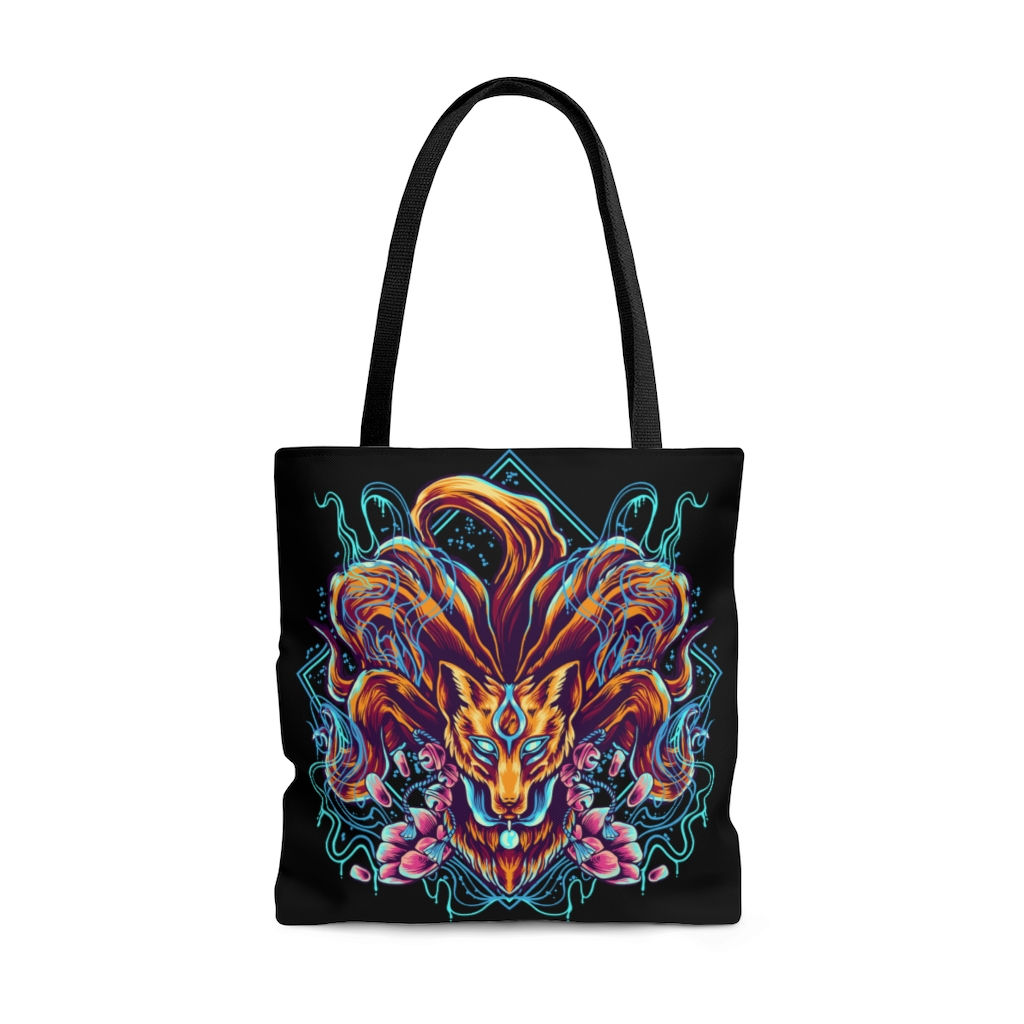 Nine Tailes Fox AOP Tote Bag