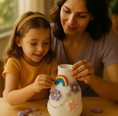 Creative Bonding with Clay Flowers