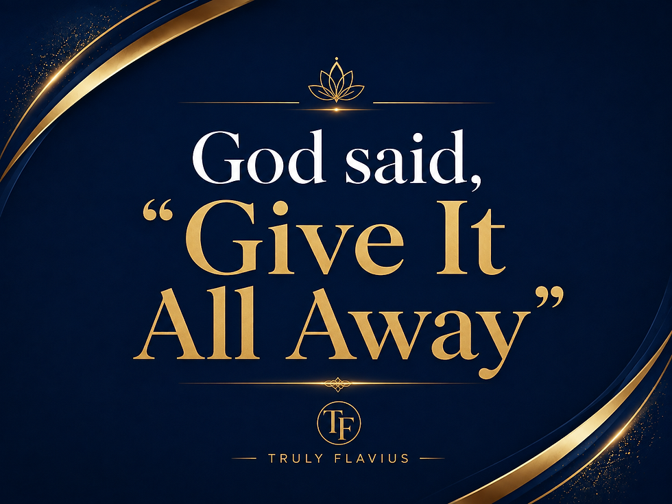🔥 God Told Me to Give It All Away. So I Did. 🌿✨
