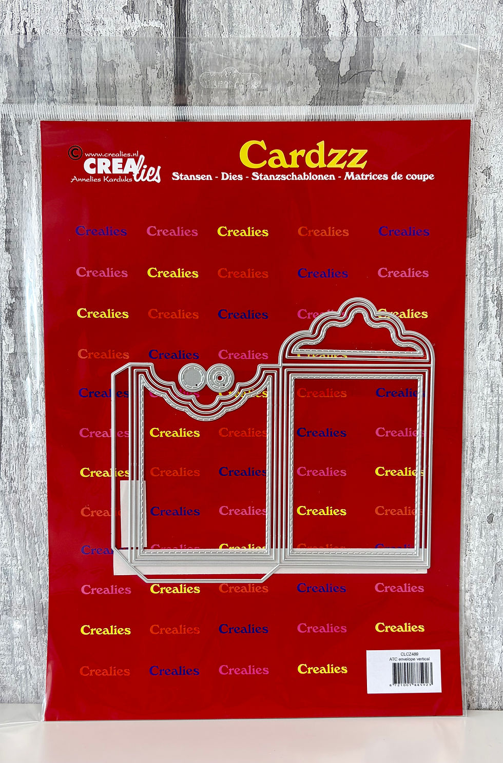 Envelope Vertical Dies - Cardzz By Crealies - Craftmania Stock Photo 1
