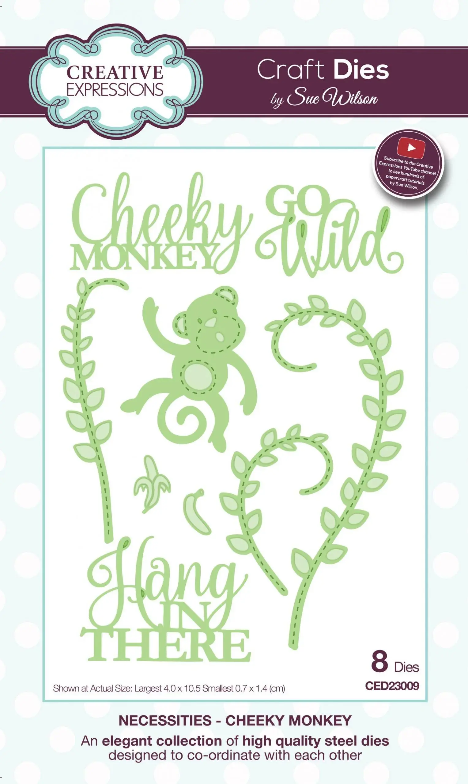 Cheeky Monkey -  Craft Die By Sue Wilson - Craftmania Stock Photo 1