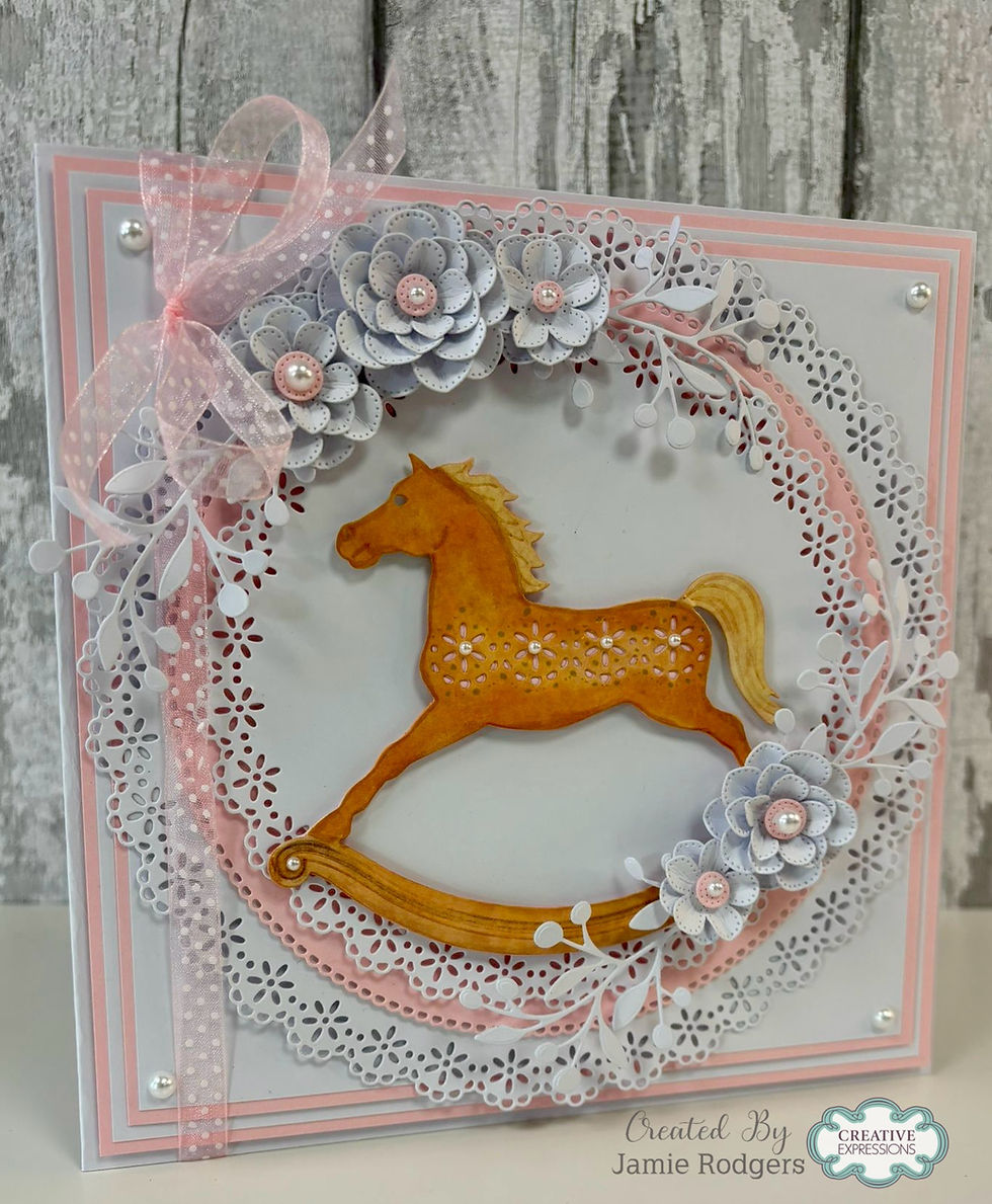 Thumbnail: Rocking Horse Craft Die Set – Baby Collection By Jamie Rodgers Crafts