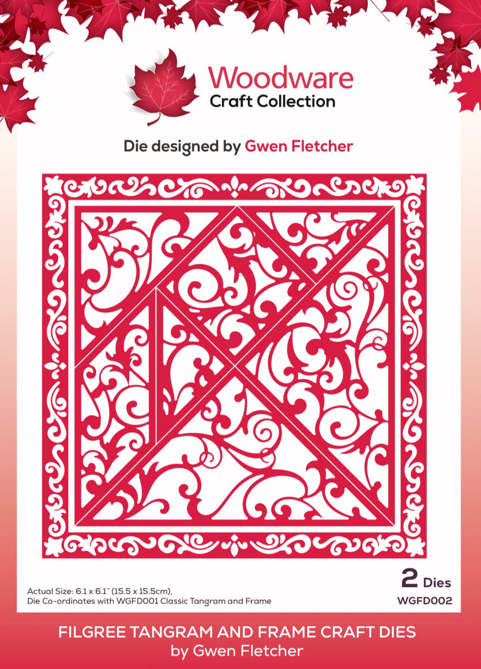 Woodware Filigree Tangram and Frame Craft Dies By Gwen Fletcher