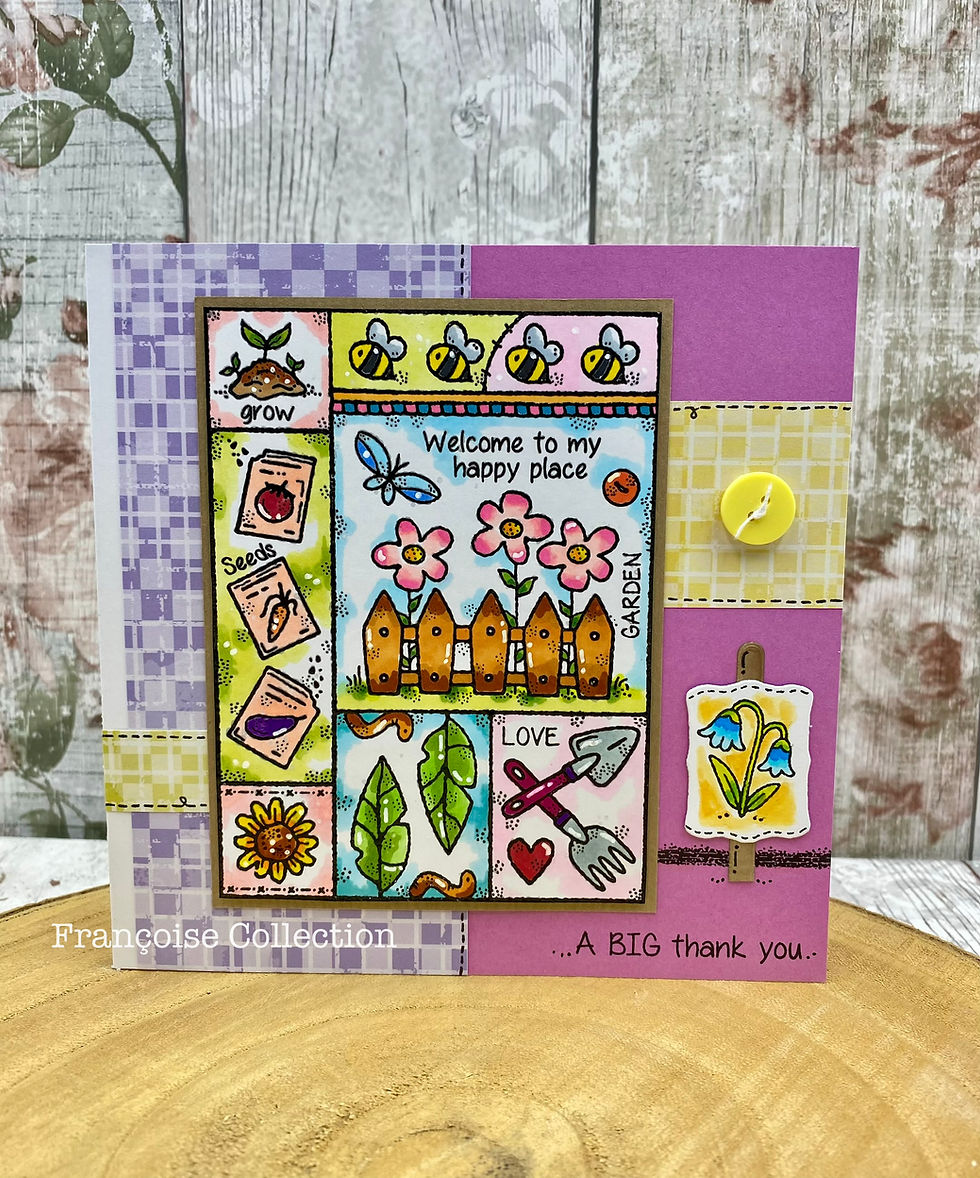 Garden Sampler - A6 Clear Stamp Set by Françoise Read For Woodware - Craftmania Stock Photo 2