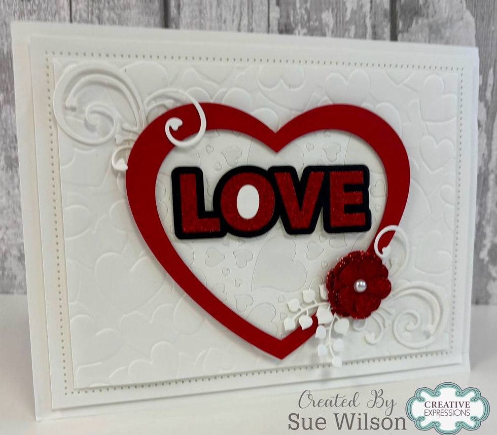 Thumbnail: LOVE – Craft Dies by Sue Wilson - Creative Expressions