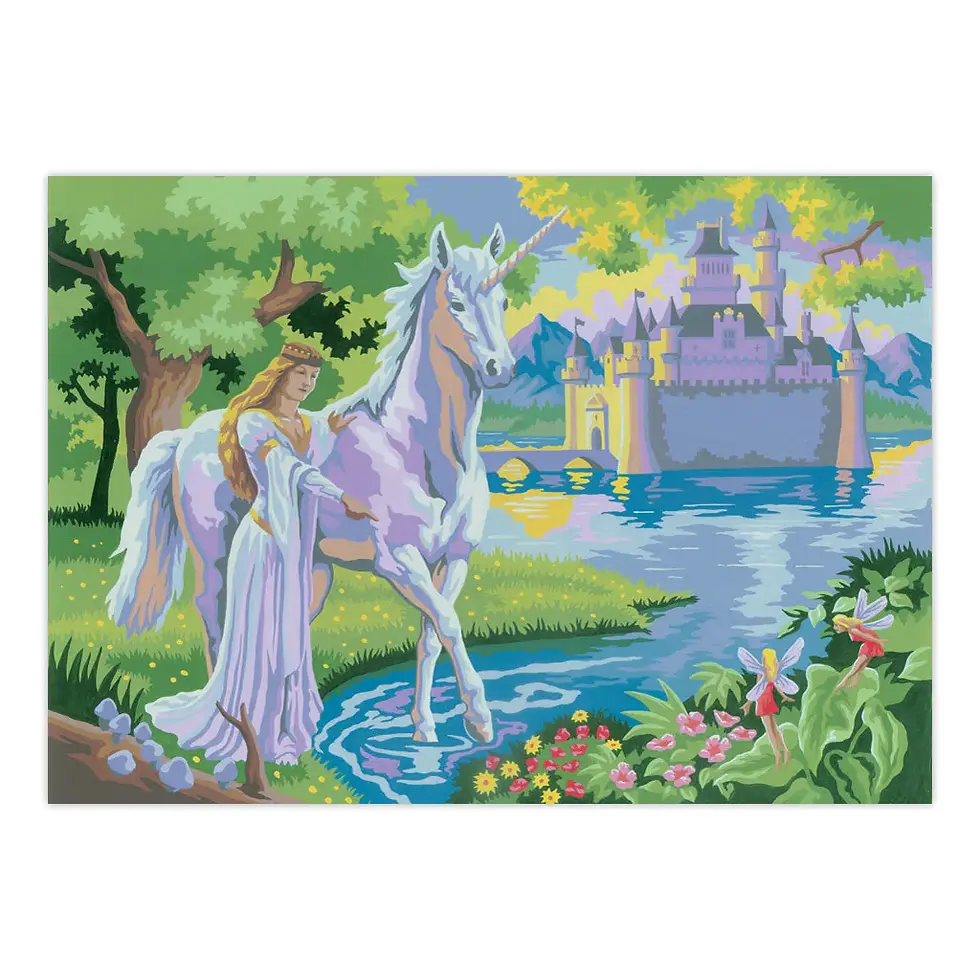 Fairy Castle Painting By Numbers 13pc By Royal & Langnickel - Craftmania Stock Photo 2