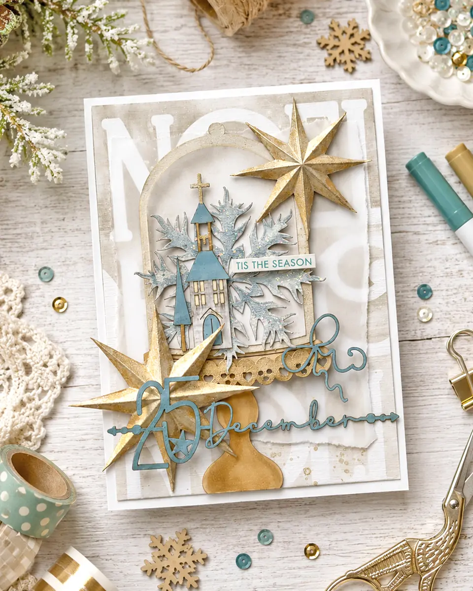 Thumbnail: Sweet Glass Dome Cloche Craft Cutting Dies By Polkadoodles