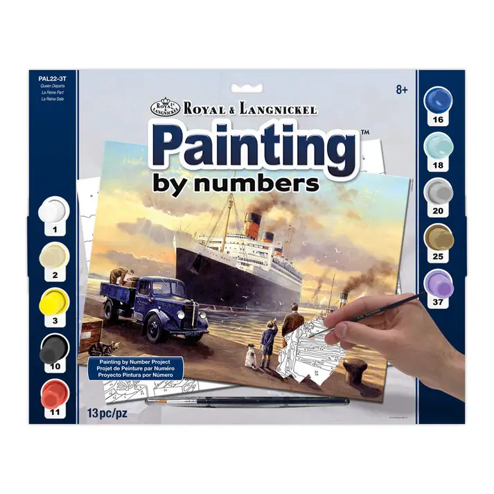 Queen Departs Painting By Numbers 13pc By Royal & Langnickel - Craftmania Stock Photo 1
