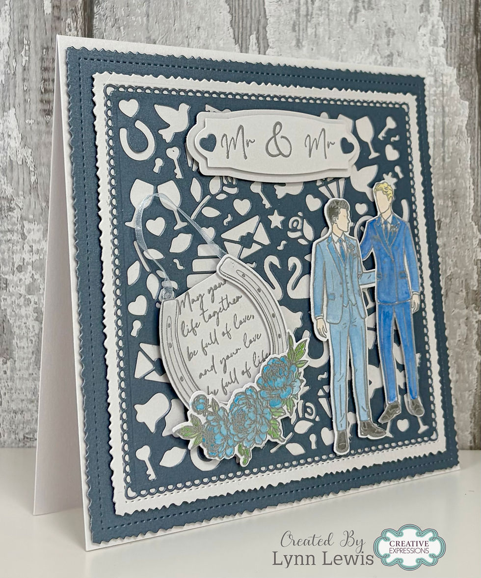 Thumbnail: Wedding Background Die Set – Wedding Collection By Jamie Rodgers Crafts