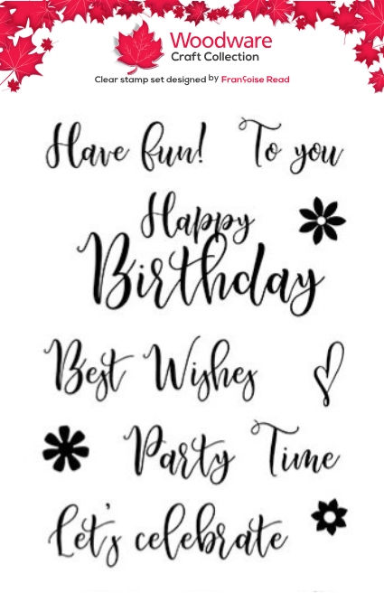 Woodware Scripted Wishes A6 Clear Stamp Set By Françoise Read - Craftmania Stock Photo 1