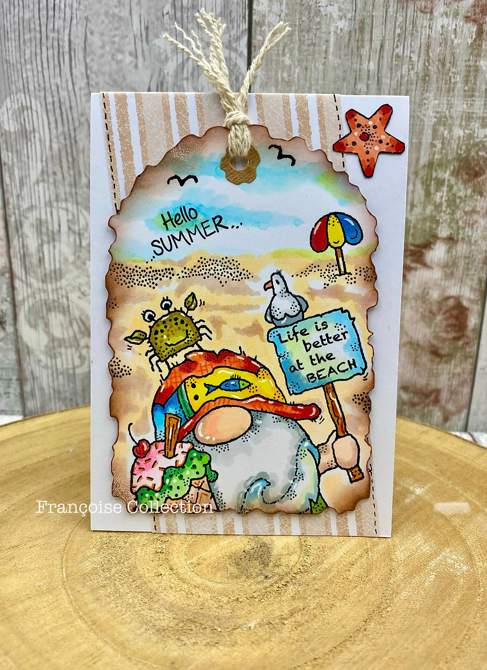 Thumbnail: Woodware Beach Vibes A6 Clear Stamp Set By Françoise Read
