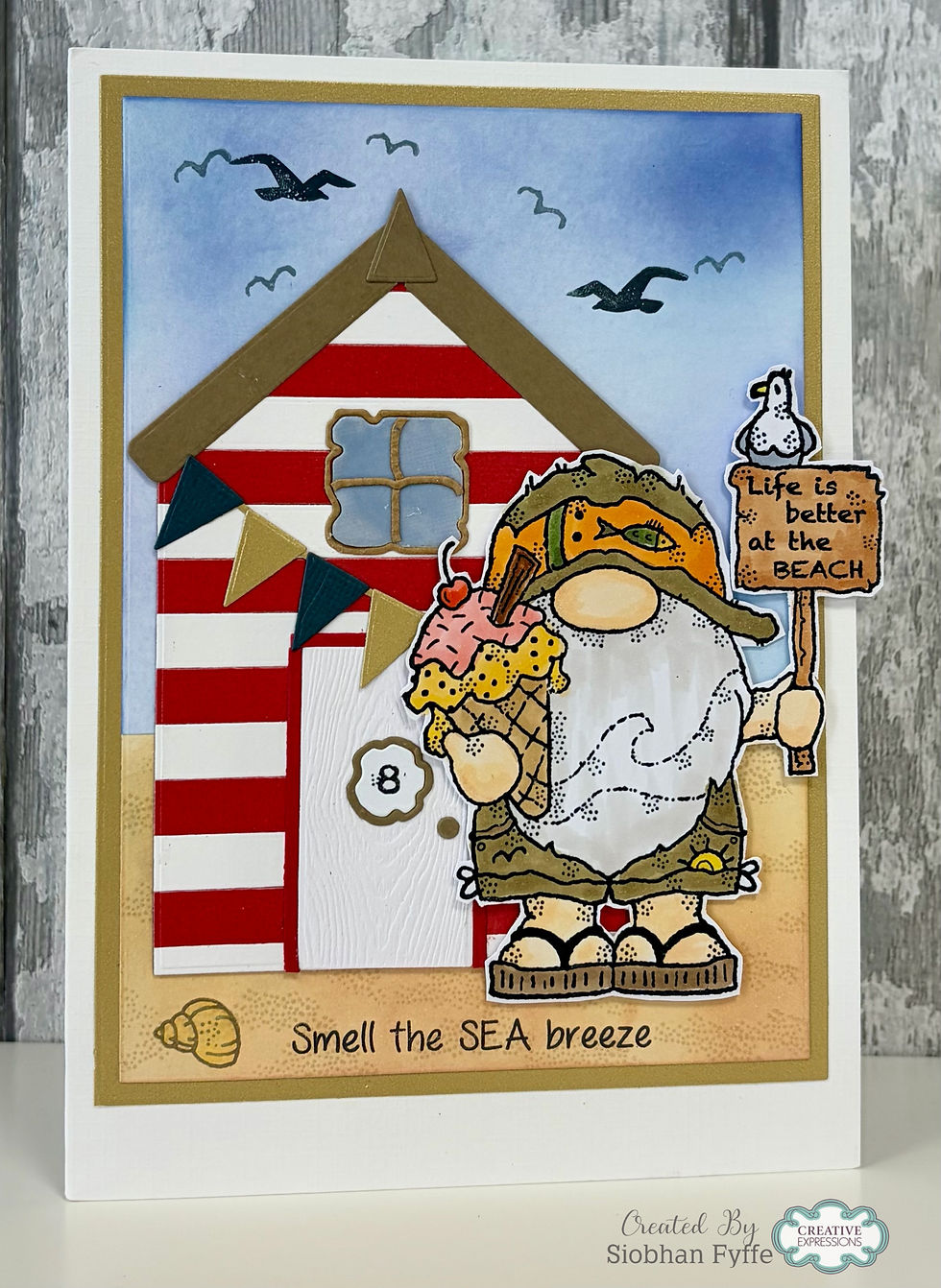 Thumbnail: Woodware Beach Vibes A6 Clear Stamp Set By Françoise Read