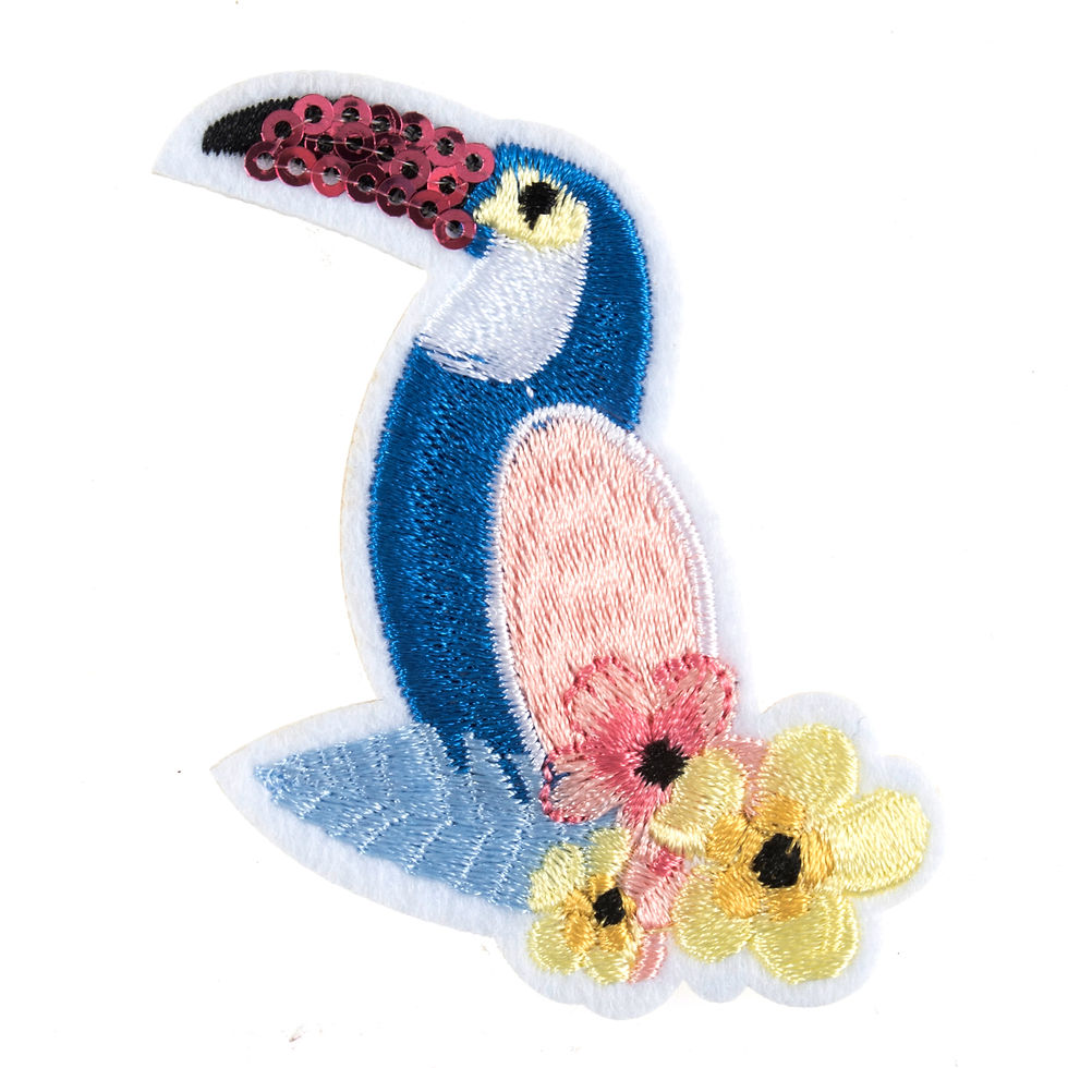 Toucan Motif – Iron-On, Sew-On or Stick Patch By Trimits - Craftmania Stock Photo 2