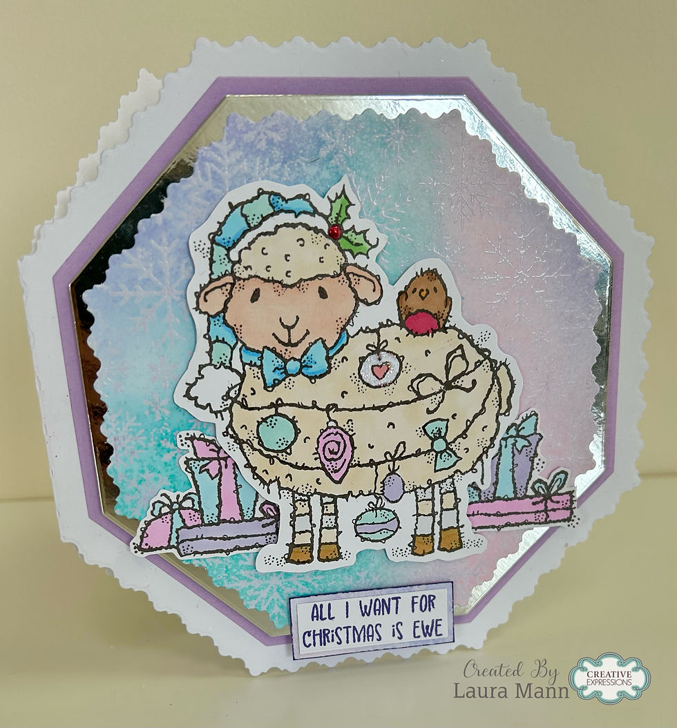 Thumbnail: Ewe Christmas - A6 Clear Stamp Set by Françoise Read