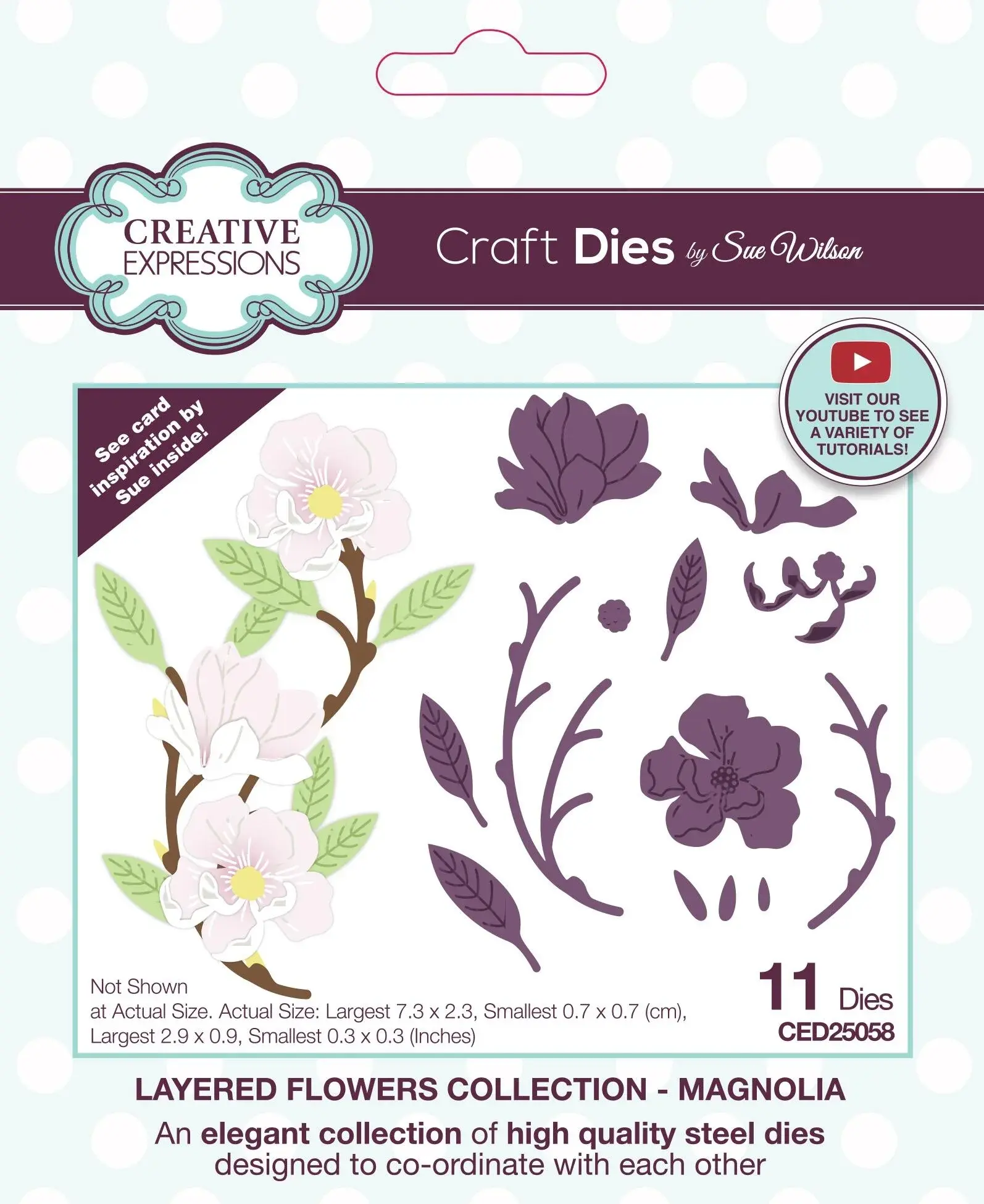 Magnolia Layered Flowers - Craft Die By Sue Wilson - Craftmania Stock Photo 1