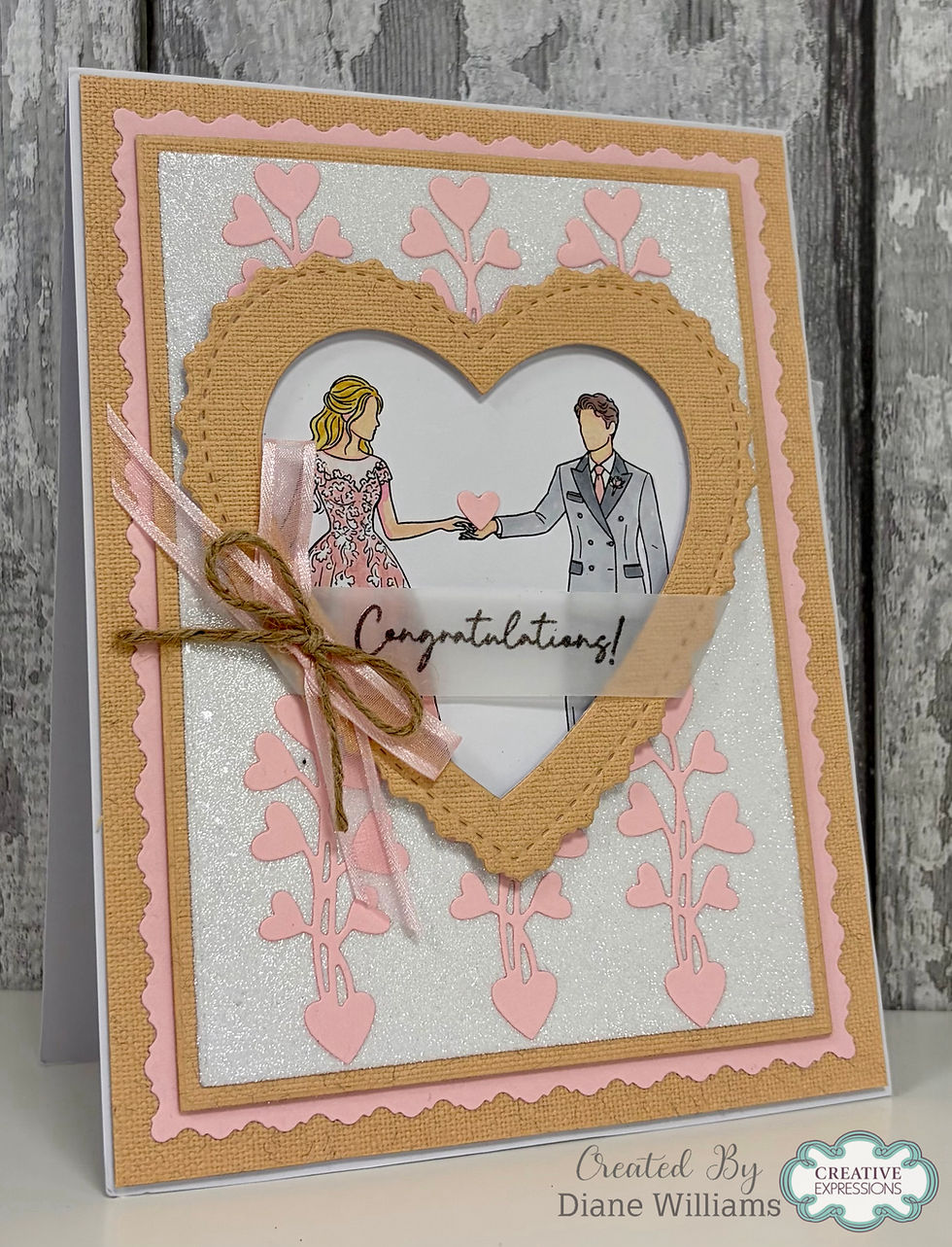 Thumbnail: Happy Couple Stamp & Die Set – Wedding Collection By Jamie Rodgers Crafts