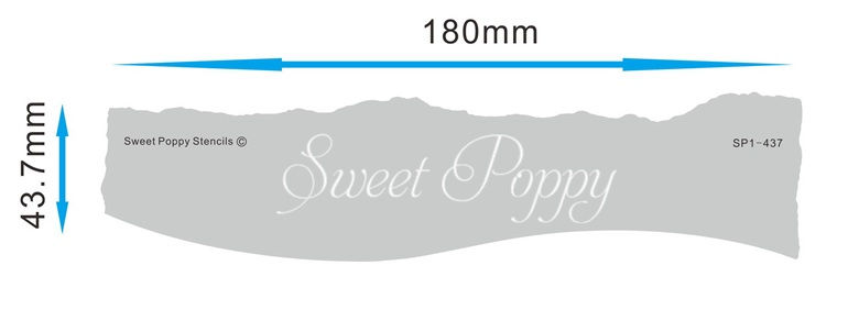 Hills & Valleys Stencil V.2 By Sweet Poppy - Craftmania Stock Photo 1