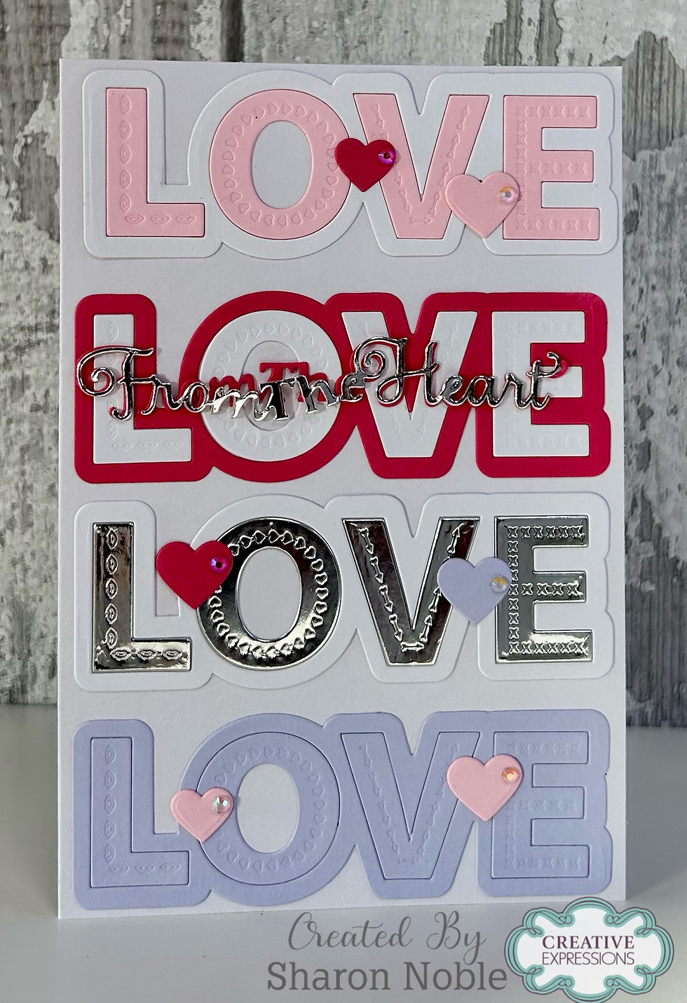 Thumbnail: LOVE – Craft Dies by Sue Wilson - Creative Expressions