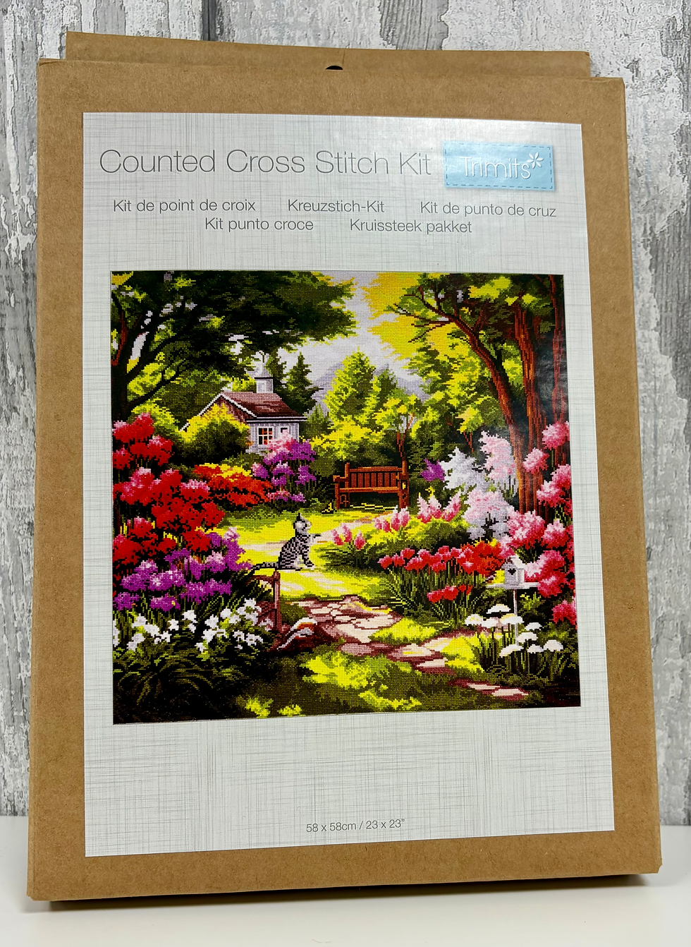 Garden Counted Cross Stitch Kit By Trimits - Craftmania Stock Photo 1