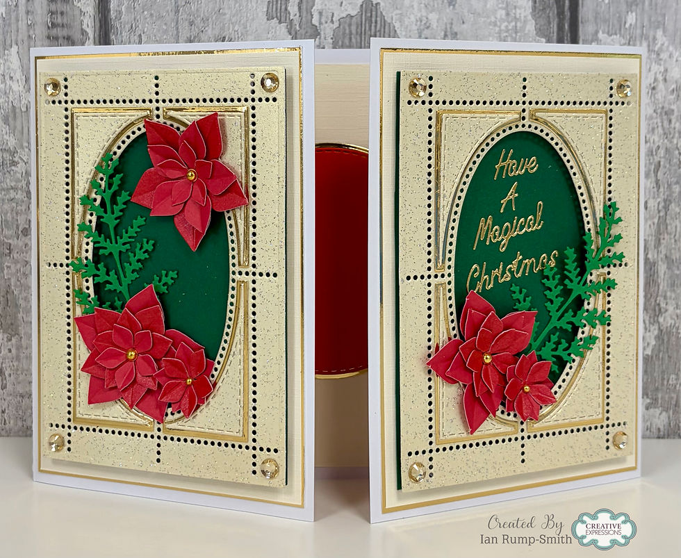 Thumbnail: Postage Stamp Sheet Rectangle with Oval Dies - Cardzz By Crealies