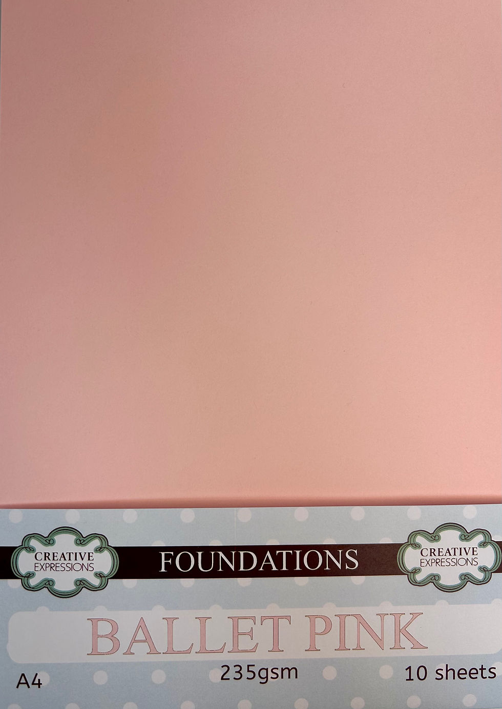 Ballet Pink Foundations Card 235gsm A4 10 Sheets By Creative Expressions