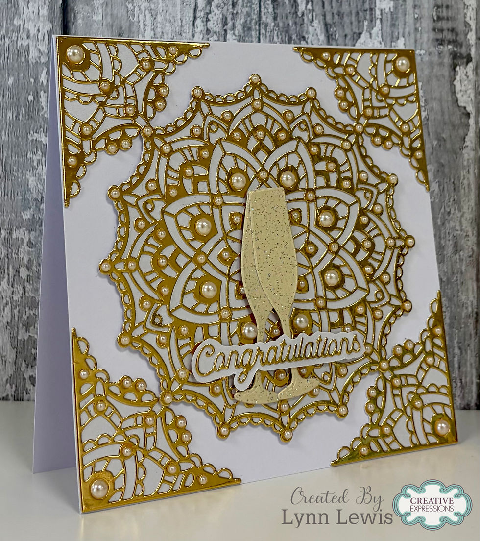 Thumbnail: Mandala Background & Corners Die Set - Dies To Dot Collection By Creative Expres