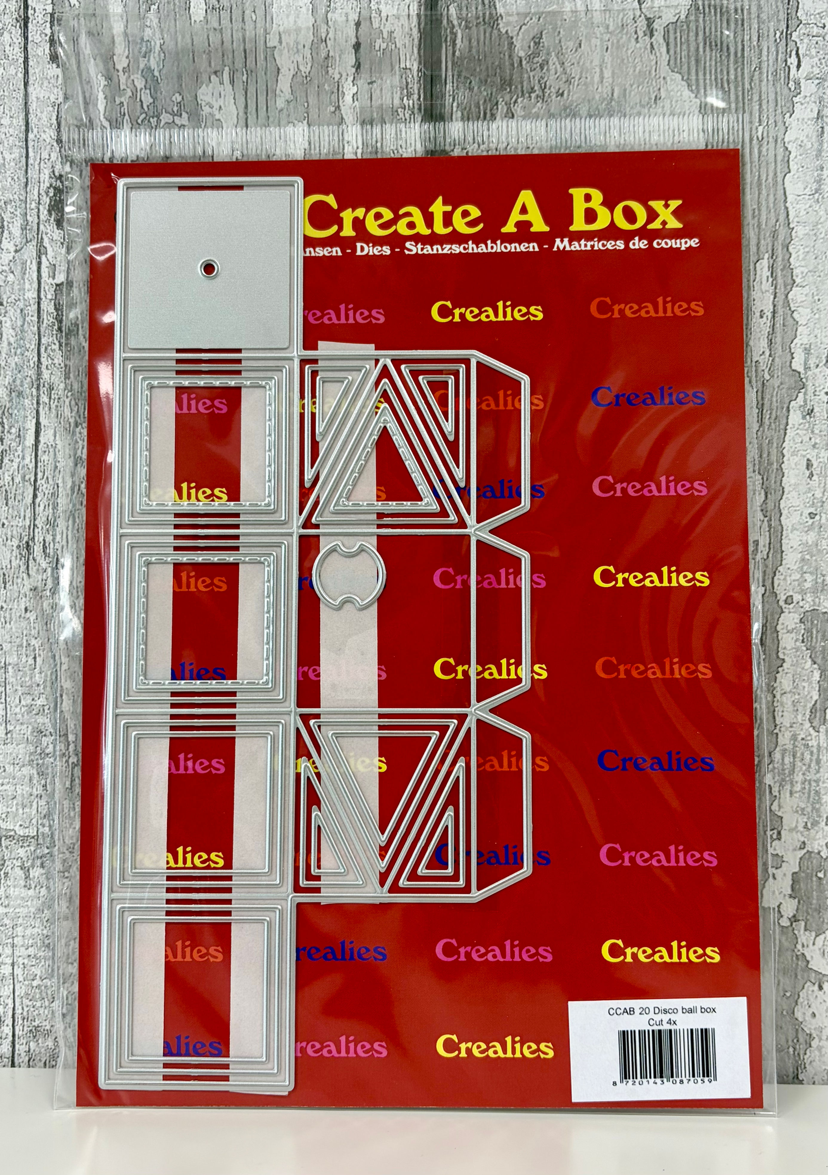 Disco Ball Box Dies - Create A Box By Crealies - Craftmania Stock Photo 1