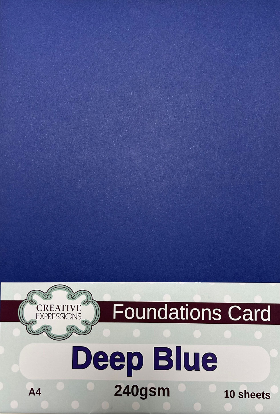 Deep Blue Foundations Card 240gsm A4 10 Sheets by Creative Expressions - Craftmania Stock  Photo 1