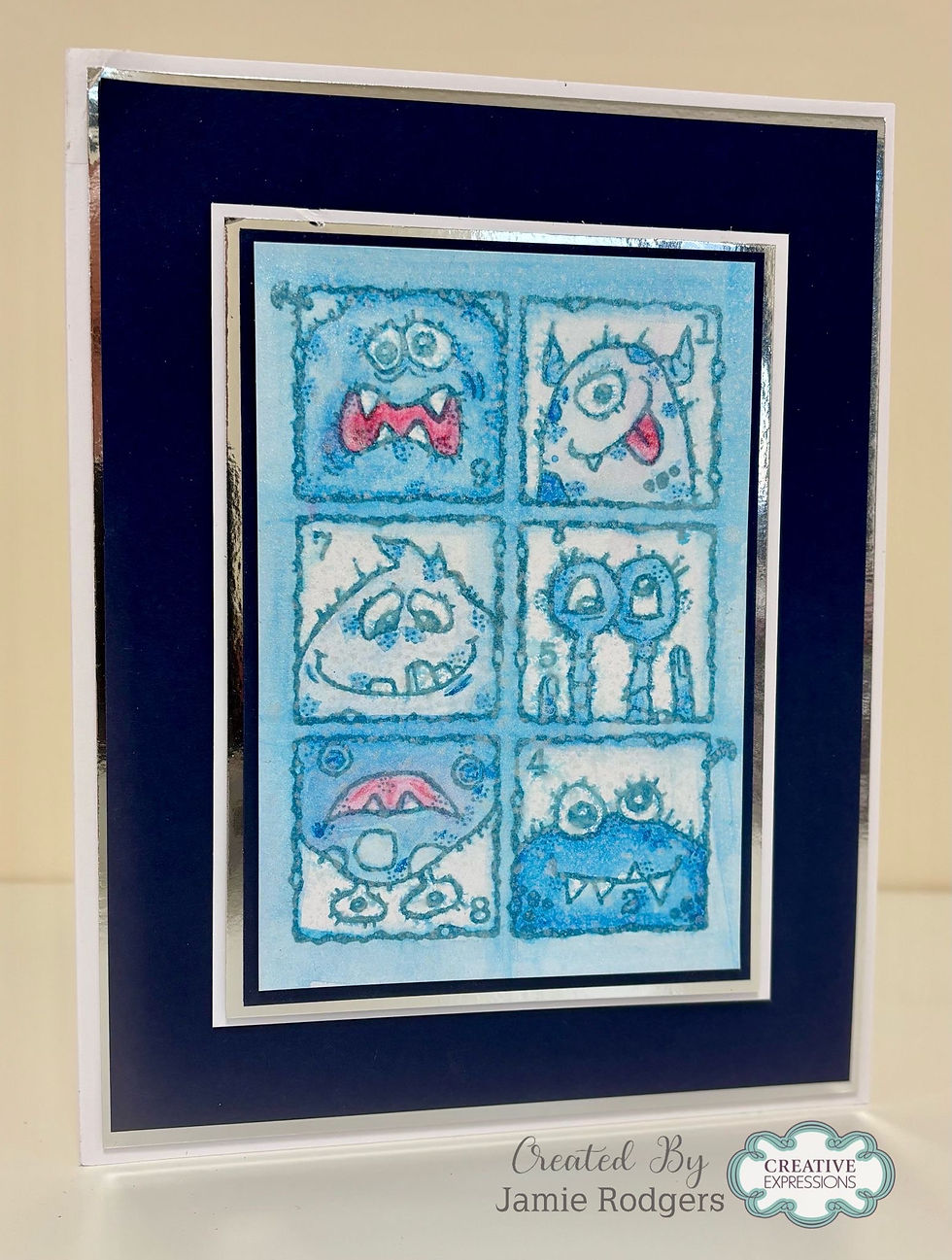 Thumbnail: Woodware Monster Gallery A6 Clear Stamp Set by Françoise Read - Craftmania Dtock Photo 4