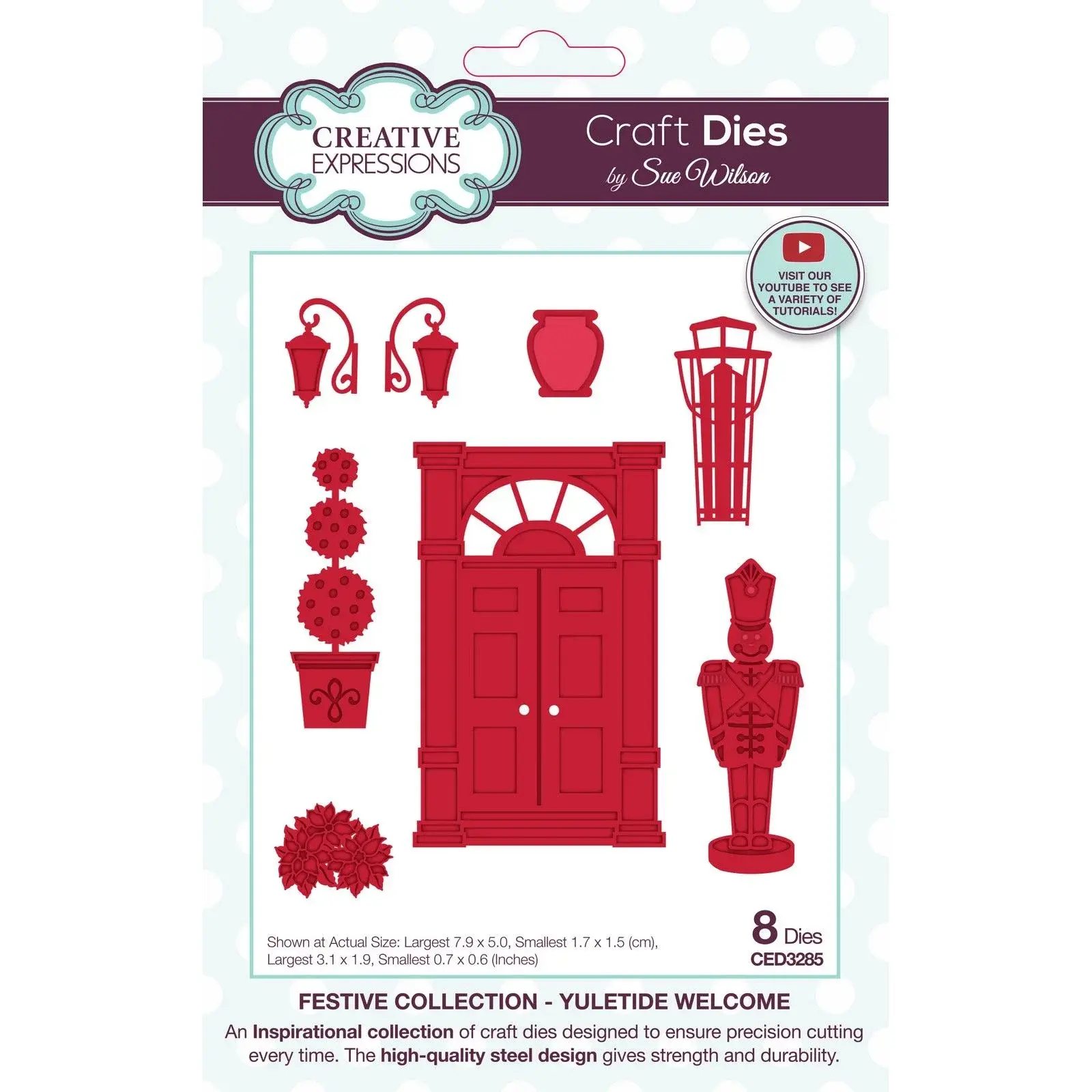 Festive Yuletide Welcome - Craft Die By Sue Wilson