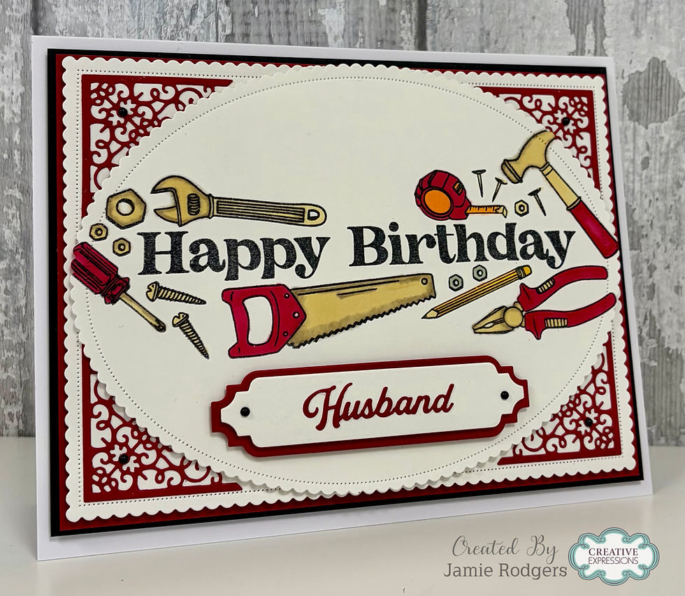 Thumbnail: Birthday Tool - DL Clear Stamp By Creative Expressions - Craftmania Stock Photo 6