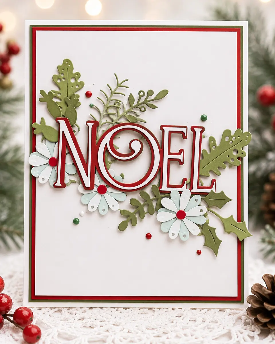 Thumbnail: Winter Botanical Bits Craft Cutting Dies By Polkadoodles