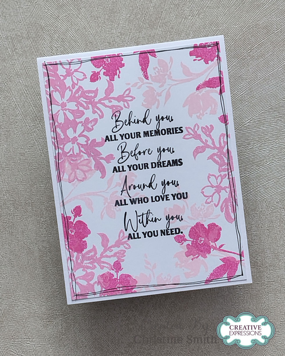 Thumbnail: Woodware Nature's Peace A6 Clear Stamp Set By Gwen Fletcher