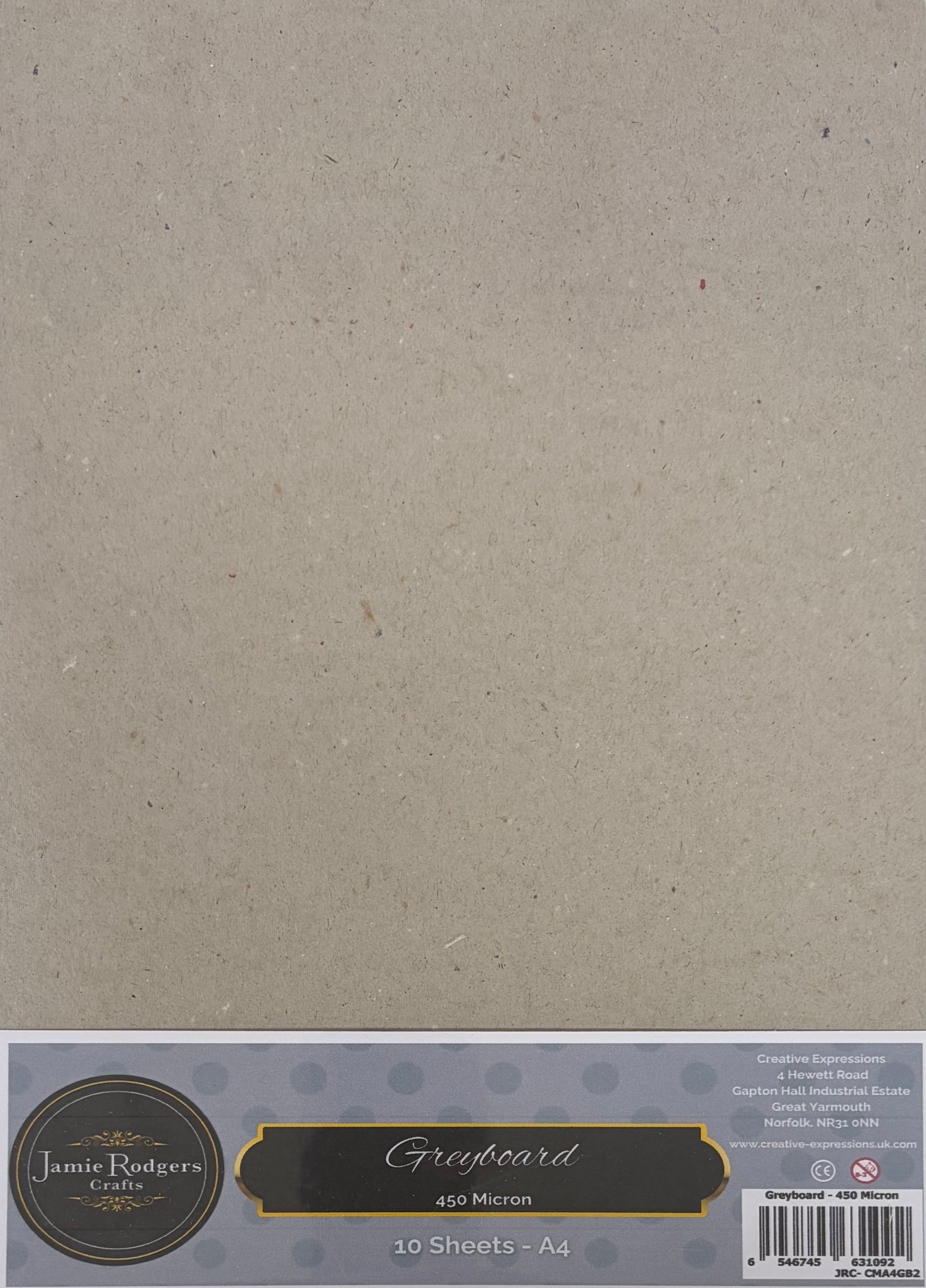 Greyboard 450 Micron – 10 Sheets A4 By Jamie Rodgers Crafts
