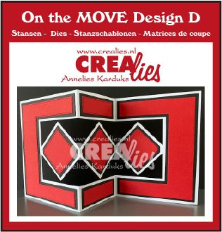 Concertina Card Dies Design D 5 - On the Move By Crealies - Craftmania Stock Photo 2