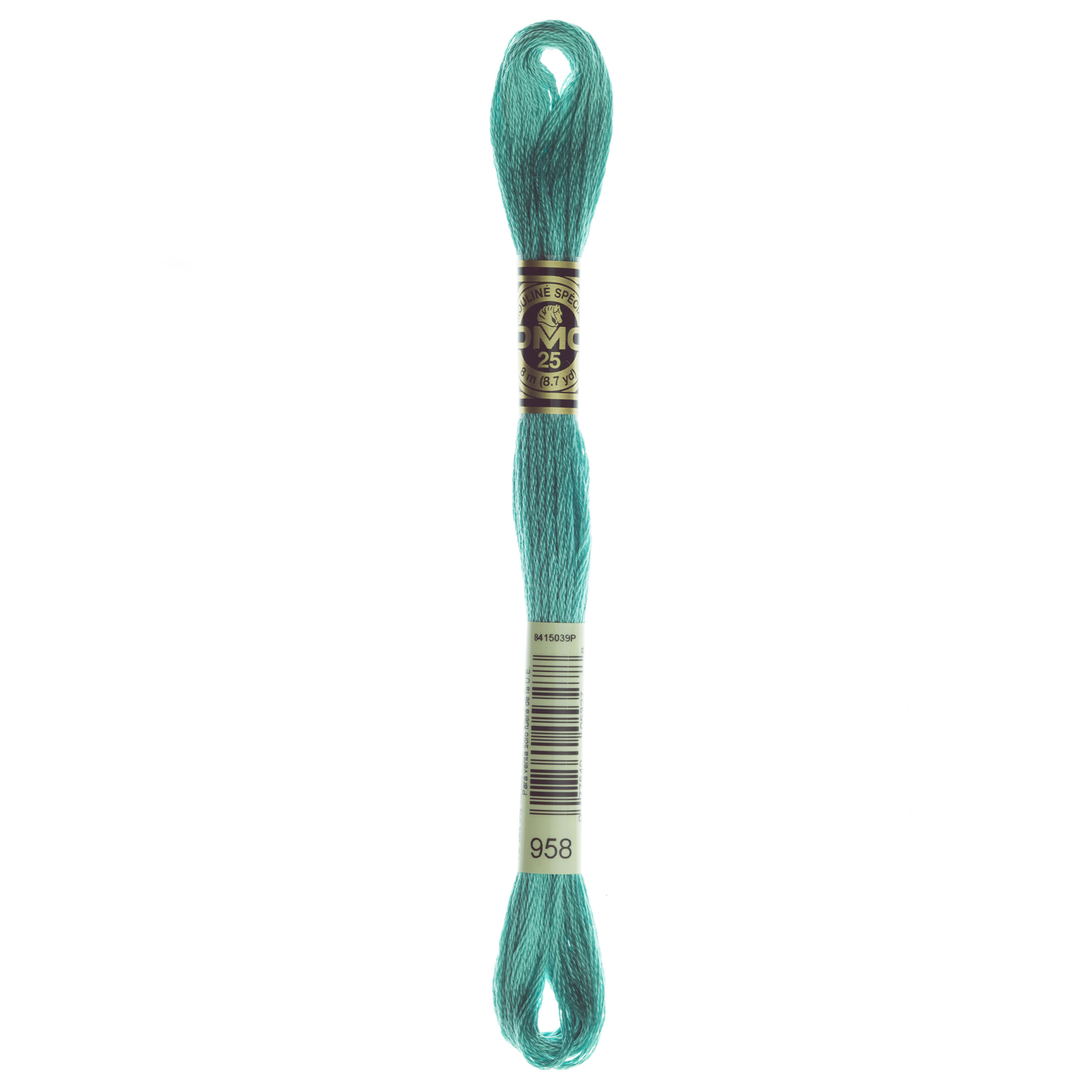 DMC958 Mouliné Stranded Cotton Embroidery Floss - Craftmania Stock Photo 1