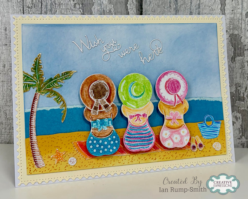 Thumbnail: Wish You Were Here Craft Dies By Sue Wilson