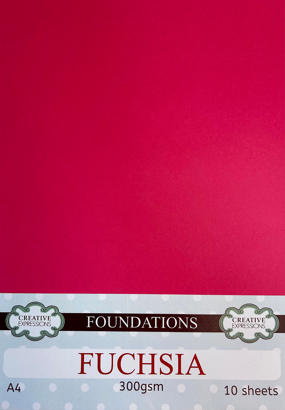 Fuchsia Foundations Card 300gsm A4 10 Sheets By Creative Expressions