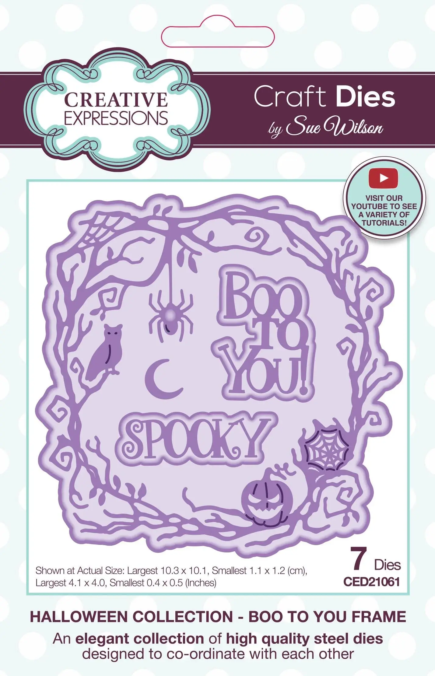 Boo To You Frame - Halloween Craft Die By Sue Wilson