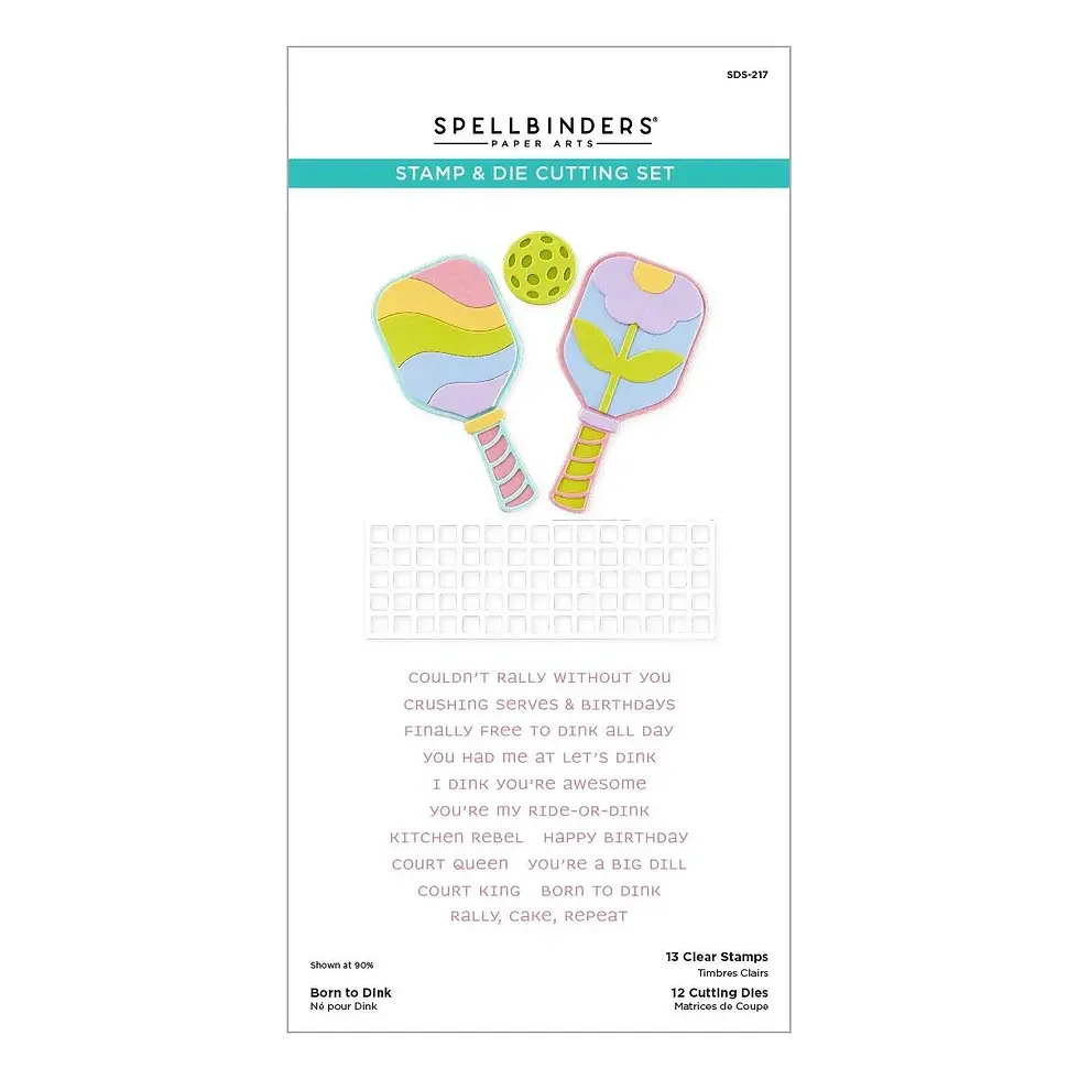 Born to Dink Clear Stamp & Die Set By Spellbinders - Craftmania Stock Photo 1