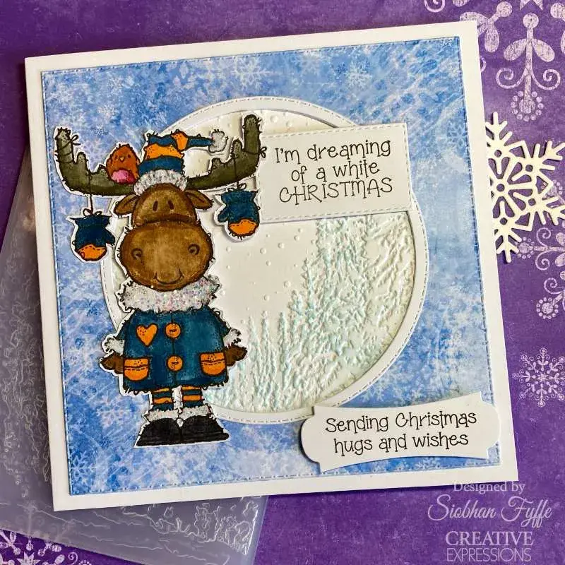 Thumbnail: Woodware Maurice Moose A6 Clear Stamp Set by Françoise Read - Craftmania Stock Photo 3
