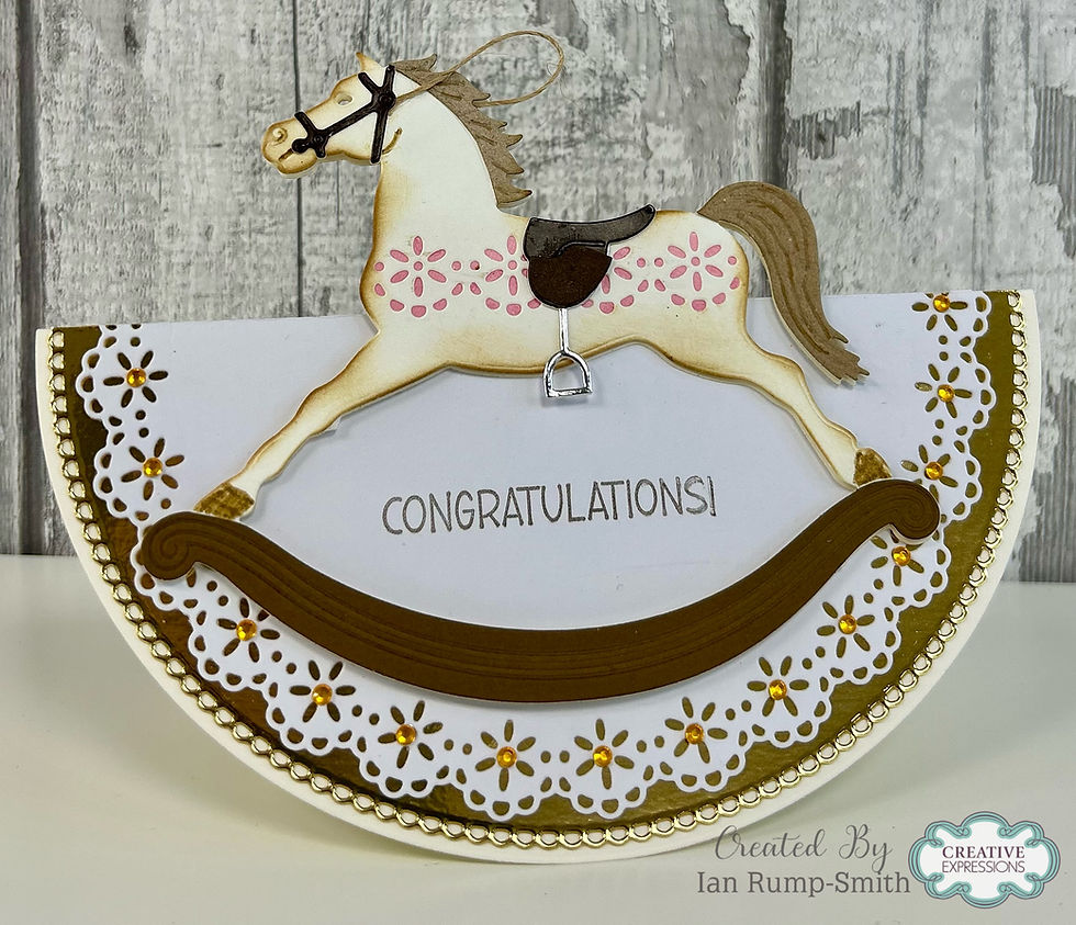 Thumbnail: Rocking Horse Craft Die Set – Baby Collection By Jamie Rodgers Crafts