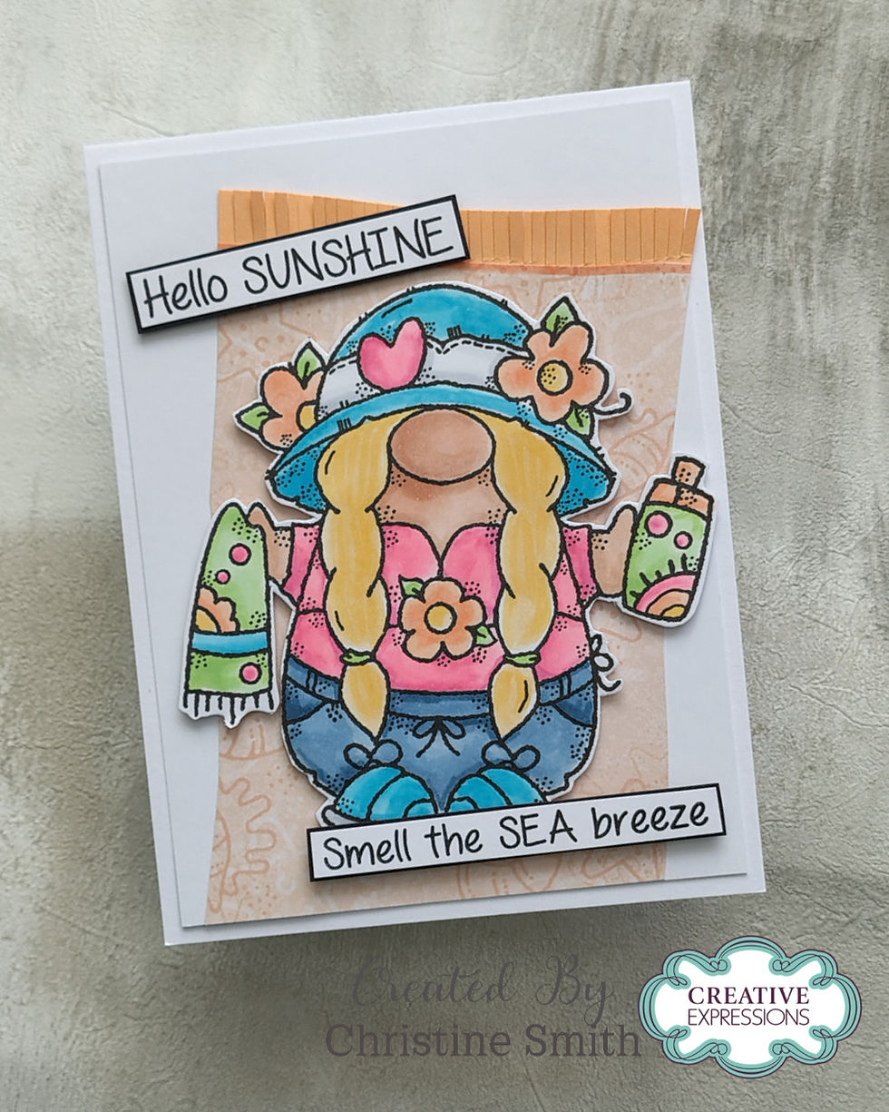 Thumbnail: Woodware Summer Norma A6 Clear Stamp Set By Françoise Read
