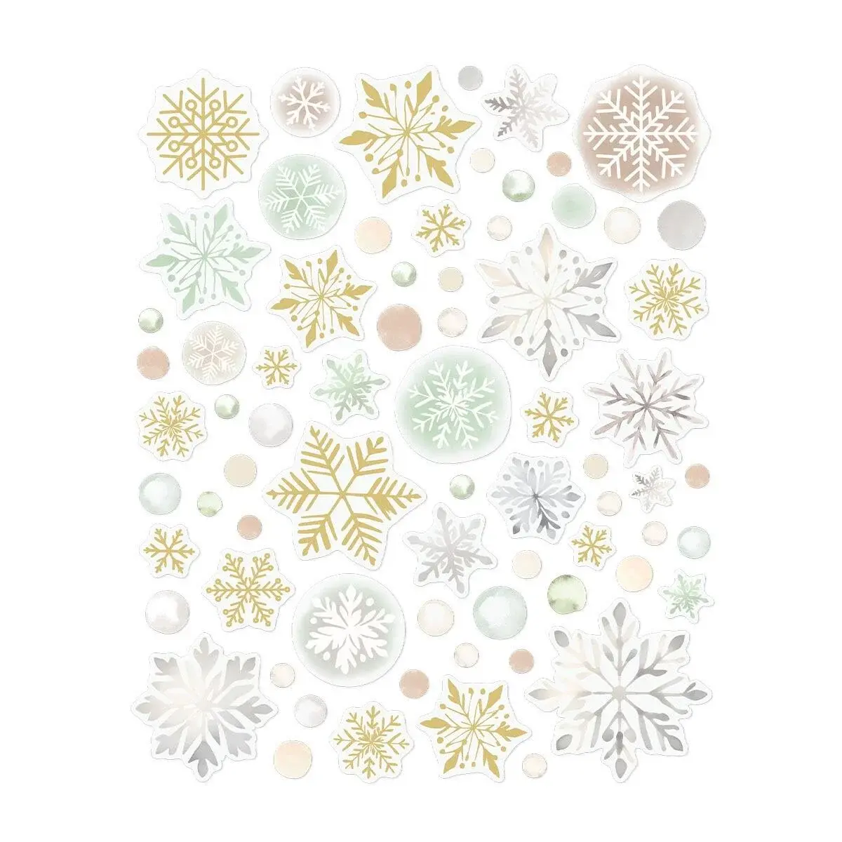 Rosie's Studio Sleigh Bells Ring Glisten Stickers - Spellbinders