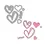 Thumbnail: Scribble Heart Dies By Polkadoodles - Craftmania Stock Photo 2