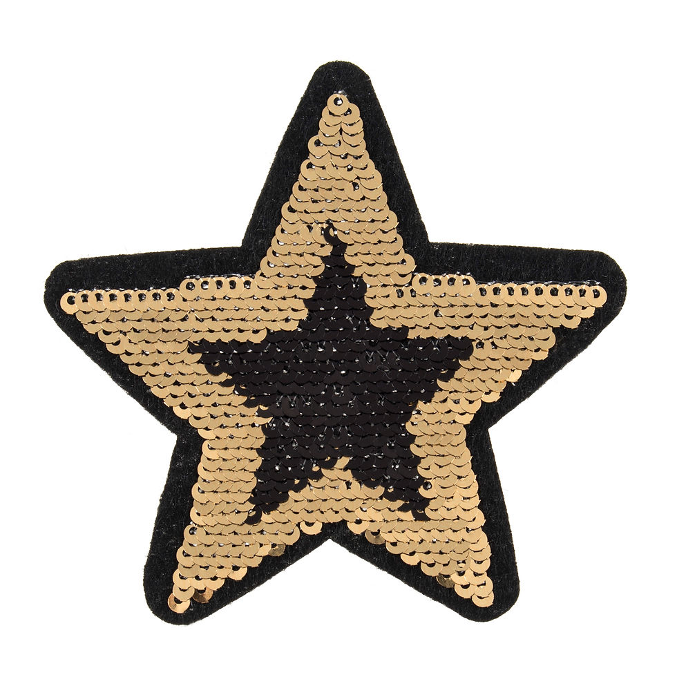Flip Sequin Star Motif – Iron-On, Sew-On or Stick Patch By Trimits - Craftmania Stock Photo 2