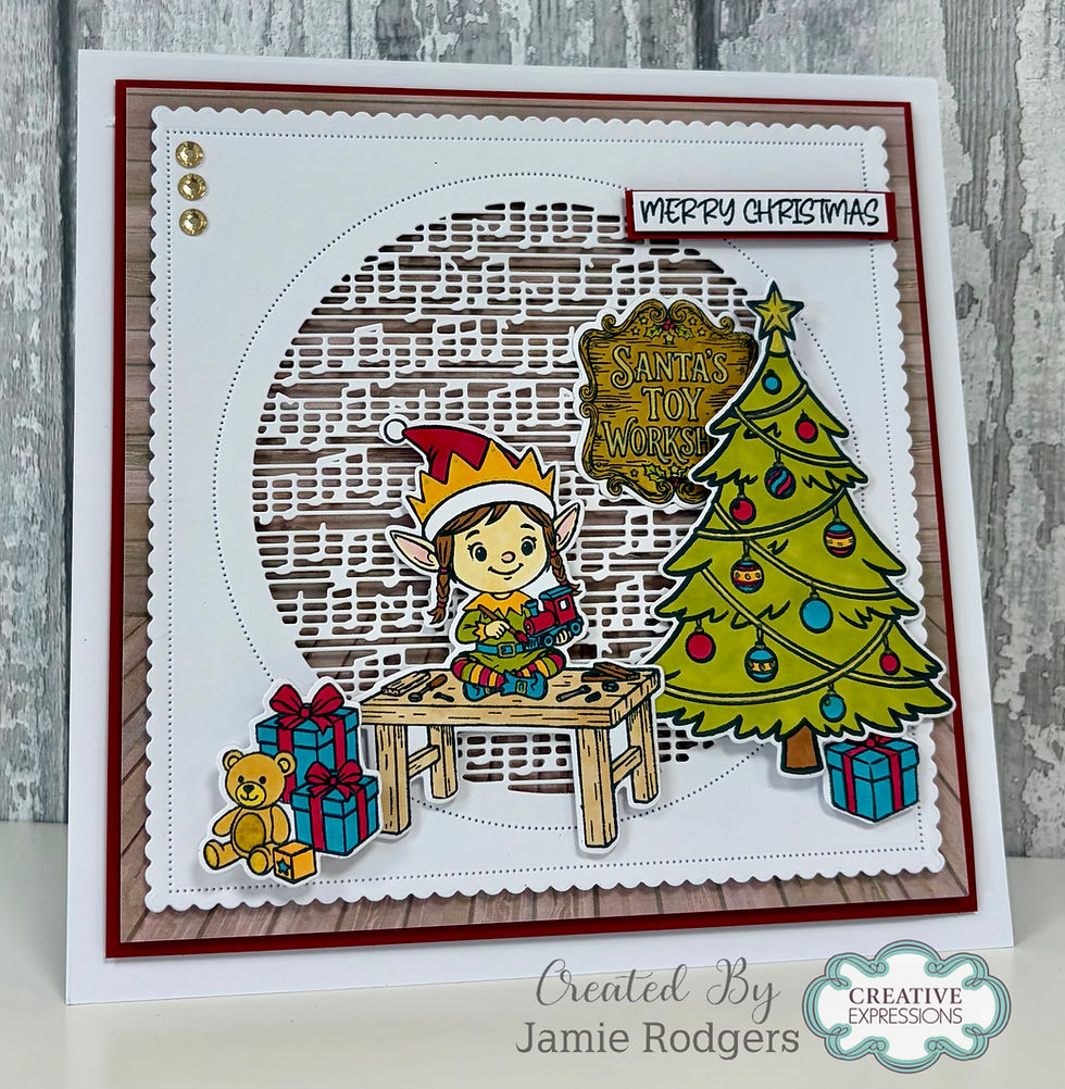 Thumbnail: Santa's Workshop Stamp & Die Set – The Cuddly Clan Collection By Jamie Rodgers - Craftmania Stock Photo 5
